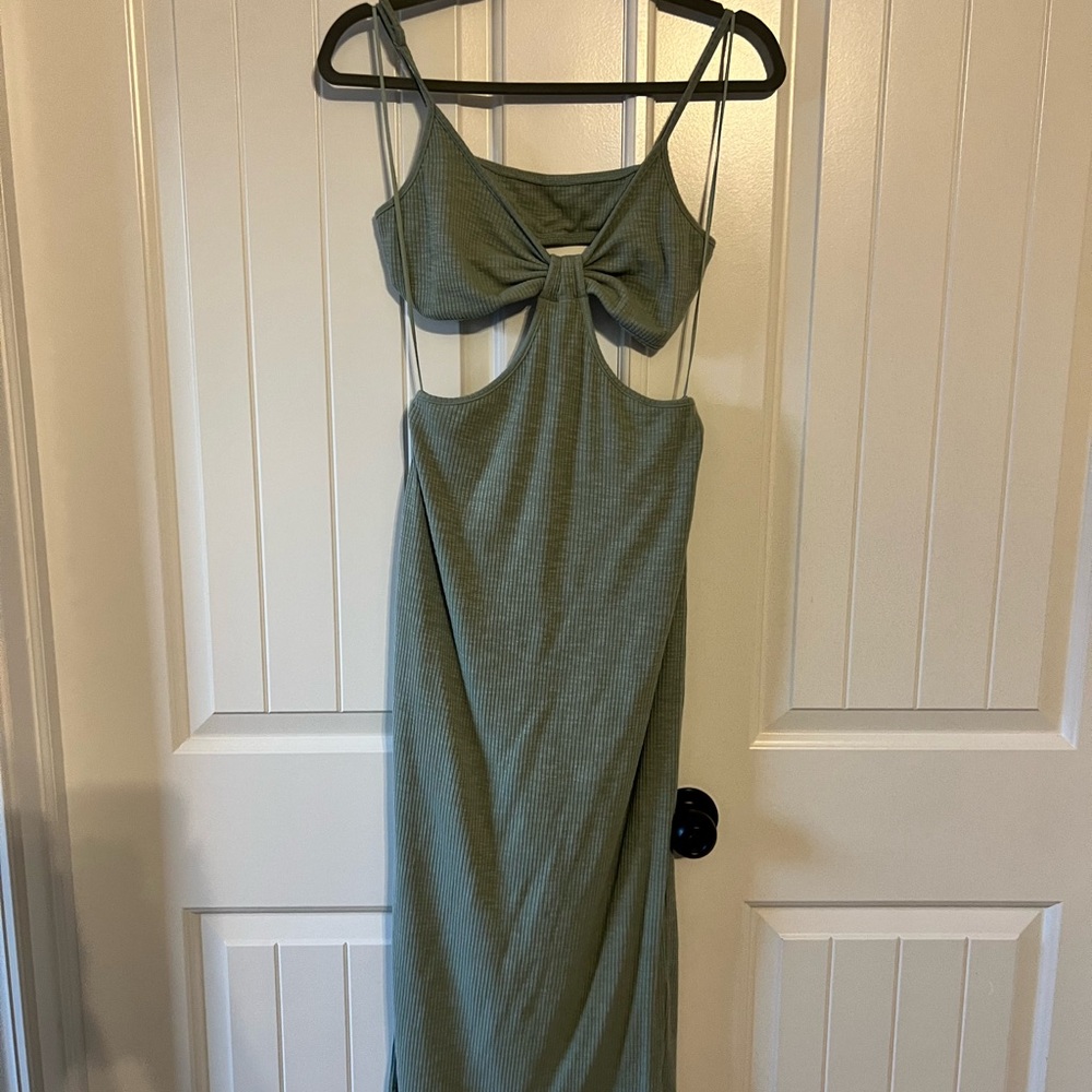 Fun Mint Green Cut Out Dress